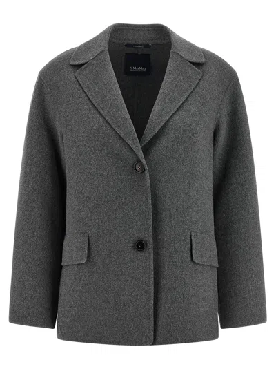 S Max Mara ' Virgin Wool Blazer In Gray