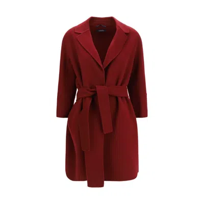 S Max Mara ' Virgin Wool Coat In Red