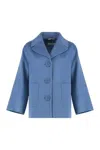 's Max Mara Cerulean Blue Wool Coat In Blue