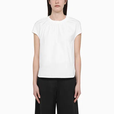 's Max Mara White Cotton Crew-neck T-shirt