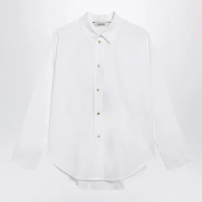 S MAX MARA 'S MAX MARA WHITE COTTON SHIRT