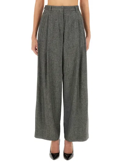 S Max Mara ' Wide Leg Pants In Grey