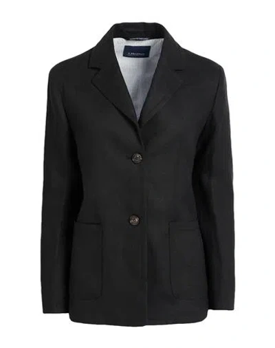 S Max Mara ' Woman Blazer Black Size 2 Linen