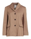 S Max Mara ' Woman Blazer Camel Size 10 Cotton