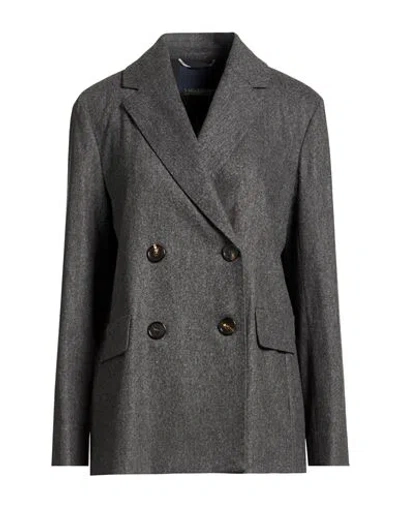 S Max Mara ' Woman Blazer Grey Size 4 Virgin Wool, Elastane In Gray
