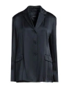 's Max Mara Woman Blazer Navy Size 10 Acetate, Viscose In Navy