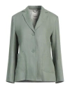 's Max Mara Woman Blazer Sage Green Size 4 Linen