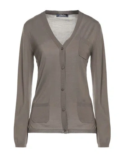 's Max Mara Woman Cardigan Dark Green Size M Virgin Wool