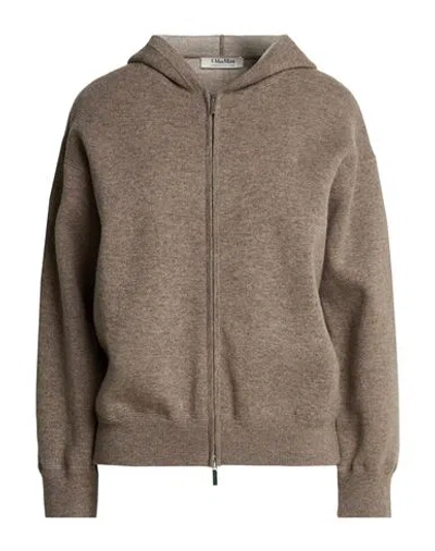S Max Mara ' Woman Cardigan Light Brown Size S Wool, Cashmere, Polyamide, Elastane