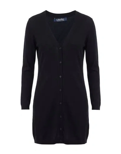 S Max Mara ' Woman Cardigan Midnight Blue Size Xs Virgin Wool