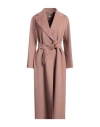 's Max Mara Woman Coat Antique Rose Size 14 Virgin Wool In Pink