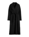 S Max Mara ' Woman Coat Black Size 10 Virgin Wool