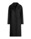 's Max Mara Woman Coat Black Size 10 Virgin Wool, Cashmere