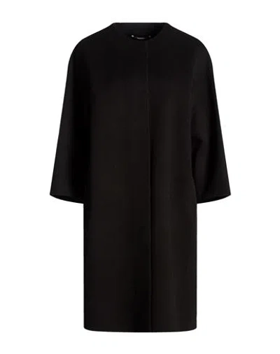 S Max Mara ' Woman Coat Black Size 2 Virgin Wool