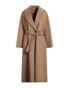 S Max Mara ' Woman Coat Camel Size 16 Virgin Wool In Beige