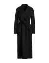 's Max Mara Woman Coat Charcoal Size 2 Virgin Wool In Grey