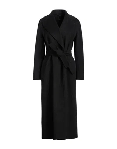 's Max Mara Woman Coat Charcoal Size 2 Virgin Wool In Grey