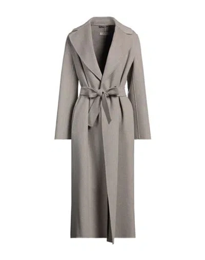 S Max Mara ' Woman Coat Grey Size 4 Virgin Wool