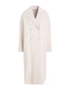 's Max Mara Woman Coat Light Grey Size 8 Virgin Wool In Grey