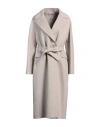 's Max Mara Woman Coat Light Grey Size 8 Virgin Wool In Grey