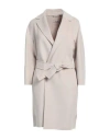 's Max Mara Woman Coat Light Grey Size 8 Virgin Wool In Grey