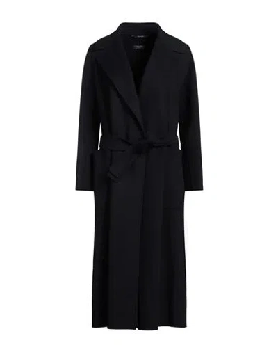 's Max Mara Woman Coat Midnight Blue Size 6 Virgin Wool