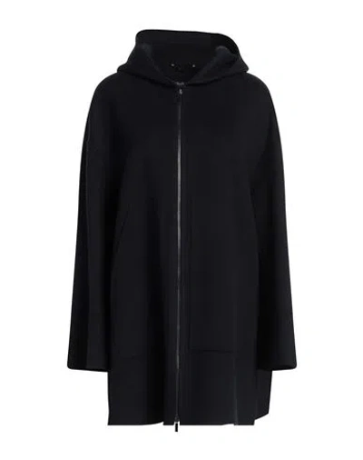 S Max Mara ' Woman Coat Navy Size 10 Virgin Wool In Black