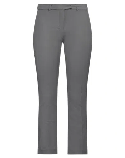 's Max Mara Woman Pants Grey Size 12 Cotton, Polyamide, Elastane