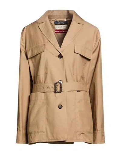 S Max Mara ' Woman Jacket Camel Size 2 Cotton, Polyester In Beige