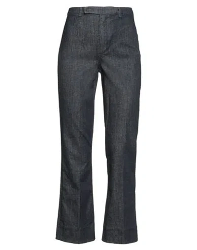 's Max Mara Woman Jeans Blue Size 4 Cotton, Elastomultiester, Elastane In Gray