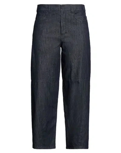 S Max Mara ' Woman Jeans Blue Size 8 Cotton, Kapok Fibre