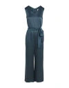 S Max Mara ' Woman Jumpsuit Dark Green Size 8 Acetate, Viscose In Green