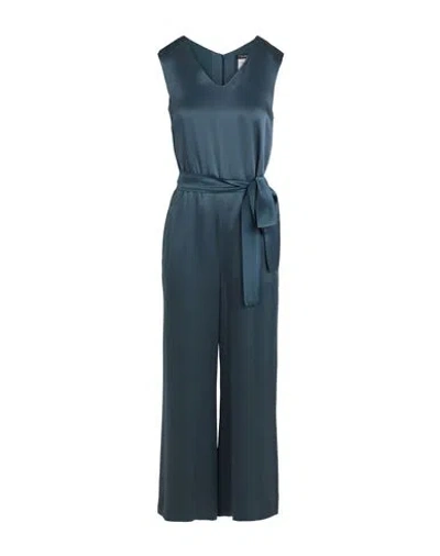 's Max Mara Woman Jumpsuit Dark Green Size 8 Acetate, Viscose