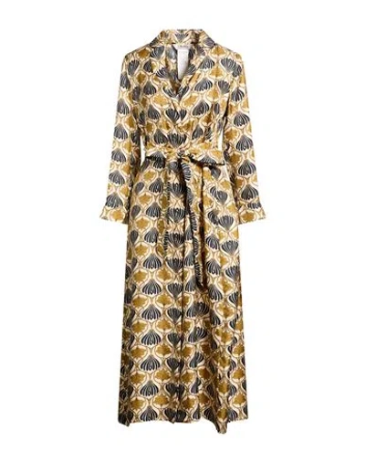 S Max Mara ' Woman Midi Dress Beige Size 4 Silk