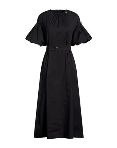 S Max Mara ' Woman Midi Dress Black Size 2 Cotton, Polyamide, Elastane