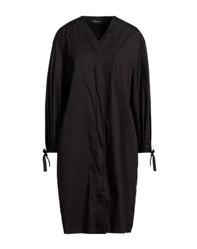 S Max Mara ' Woman Midi Dress Black Size 4 Cotton, Polyamide, Elastane