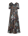 S Max Mara Women's China Blue Paola Floral-print Silk Maxi Dress In Green