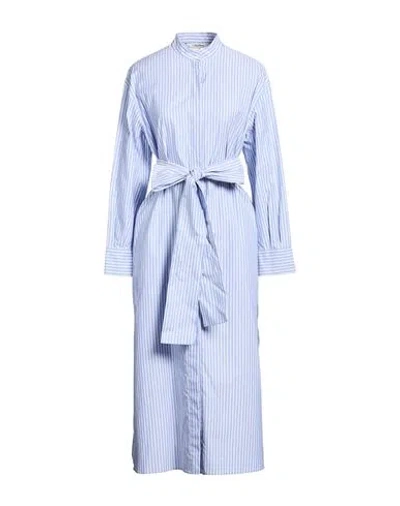 S Max Mara ' Woman Midi Dress Sky Blue Size 2 Cotton