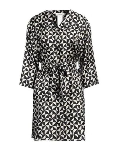 's Max Mara Woman Mini Dress Black Size 6 Silk