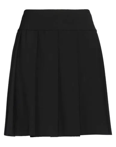 's Max Mara Woman Mini Skirt Black Size 6 Polyester, Virgin Wool, Elastane