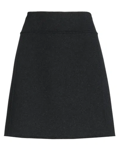 's Max Mara Woman Mini Skirt Black Size 8 Virgin Wool