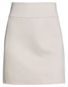 S Max Mara ' Woman Mini Skirt Light Grey Size 0 Virgin Wool