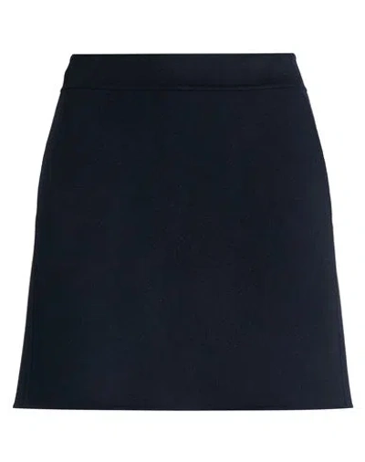 S Max Mara ' Woman Mini Skirt Midnight Blue Size 2 Virgin Wool