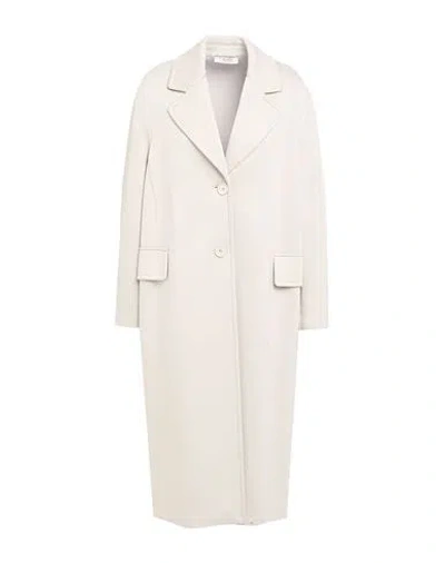 S Max Mara ' Woman Overcoat & Trench Coat Light Grey Size M Viscose, Elastane In Gray