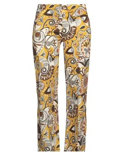's Max Mara Woman Pants Beige Size 12 Cotton, Elastane