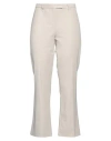 S Max Mara Orvieto Stretch Cotton Flared Pants In Beige