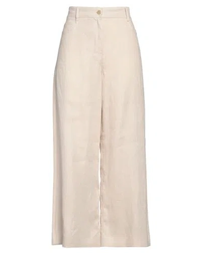 's Max Mara Woman Pants Beige Size 10 Linen