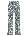 S Max Mara Printed Straight Leg Pants In Blue