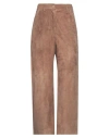 's Max Mara Woman Pants Brown Size 8 Lambskin In Brown