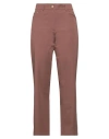 S Max Mara ' Woman Pants Brown Size 6 Cotton, Elastane In Brown